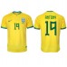 Brazilië Antony #19 Voetbalkleding Thuisshirt WK 2022 Korte Mouwen